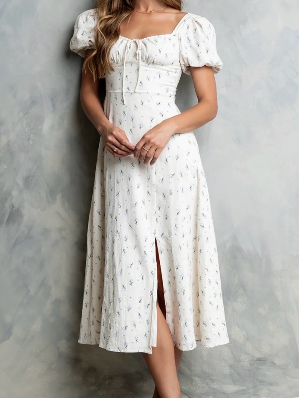 bohme Clarissa Floral Midi Dress